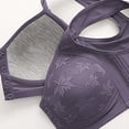 thumbnail image 7 of Breezora Women's Senior Friendly Front Close Bra Comfort Soft Fabric Full Coverage Undergarment Easy Wear Design Daily Essential Wear 48 Size Purple, 7 of 7