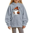 thumbnail image 2 of EnJoCho Toddler Halloween Pumpkin Gho𝗌t Graphic Sweatshirt Long Sleeve Outfit Soft Cotton Pullover Top for Boys Girls 2-7T Fall Clothes, 2 of 4