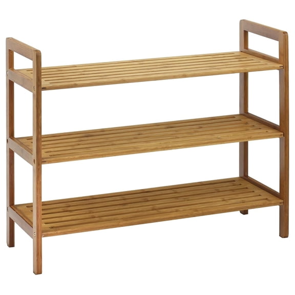 3-Tier Bamboo Shoe Rack, Natural
