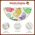thumbnail image 5 of Kll Cute Chameleons Christmas Tree Skirt 30",Party Decorations Farmhouse For Christmas Decorations Holiday Party, 5 of 8