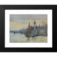thumbnail image 2 of Laure Brouardel 14x12 Black Modern Framed Museum Art Print Titled - Pavilions on the Banks of the Seine, at the 1900 Exhibition (1900), 2 of 5