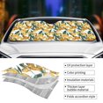 thumbnail image 3 of Yiaed Yellow Tulips Print Car Windshield Sunshade Front Auto Car Front Window Sun Shade Foldable Sun Visor Shield Cover Auto Accessories for Sedan SUV Truck-Small, 3 of 5