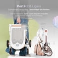 thumbnail image 5 of ESQUIMAL Carriola para Bebé Ligera, Portátil, Plegable, con Asiento Girorio 360°, Reclinable a 3 Posiciones, Portavasos Removible (Beige), 5 of 5