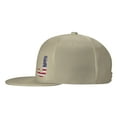 thumbnail image 3 of ZICANCN Letter J America Usa Flag Baseball Caps, Trucker Hats for Men And Women, Adjustable Breathable Flat Caps, Natural, 3 of 8