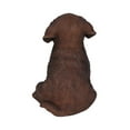 thumbnail image 3 of Décor de Jardin Statue d'Animal Chocolat Labrador Puppy, 3 of 5