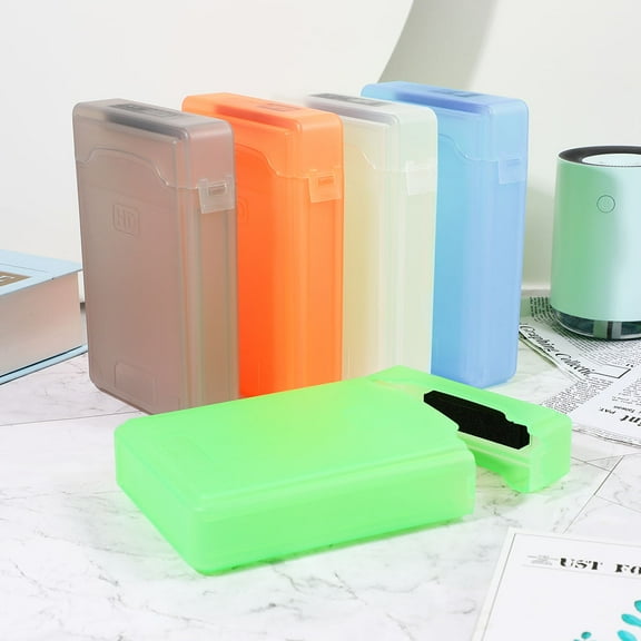 Amosfun Hard Disk Case Sturdy ABS Plastic Small Lightweight Portable Storage 5Pcs