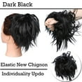 thumbnail image 2 of CNKOO Chignon Ondulé Moelleux Chouchous Queue de Cheval Extensions de Cheveux Synthétiques pour Femmes, 2 of 5