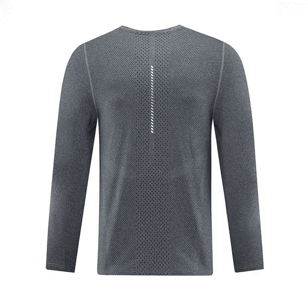 Camiseta de manga larga informal para hombre, ropa deportiva para correr, de secado rápido, sudadera de entrenamiento de baloncesto, primavera y otoño