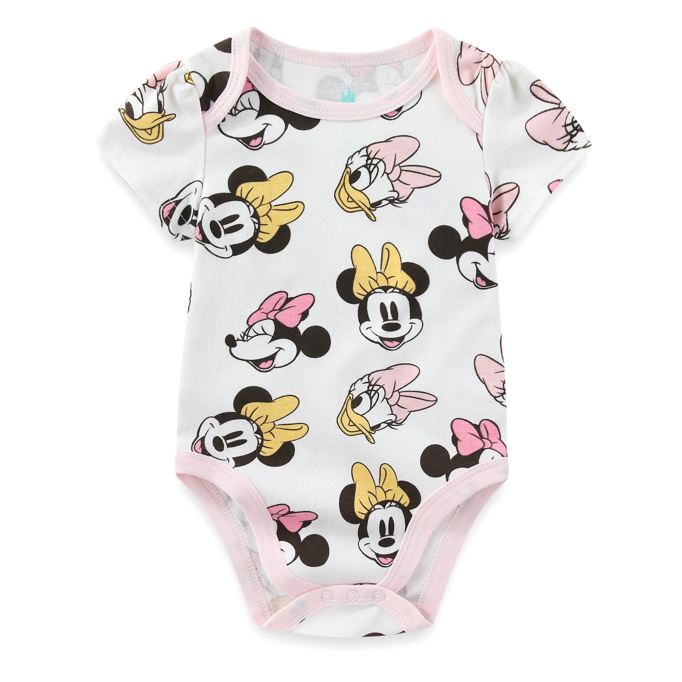Disney Minnie Mouse Baby Bodysuits (Girls), 3 Pack, Sizes 3-18M