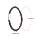 thumbnail image 3 of Pulseras para mujer, regalos para mujer, pulsera deportiva, pulsera magnética, pulsera de cuerda de cuero negro con hebilla magnética, pulsera, 3 of 5