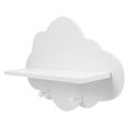 thumbnail image 4 of Mobutofu 1Set Floating Shelf White Cloud Shape Wood Easy to Install for Kitchen, 4 of 8