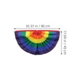 thumbnail image 2 of DECORNIJIA Polyester Pride Day Decoration 1Set Rainbowflag Rectangular Shape, 2 of 8
