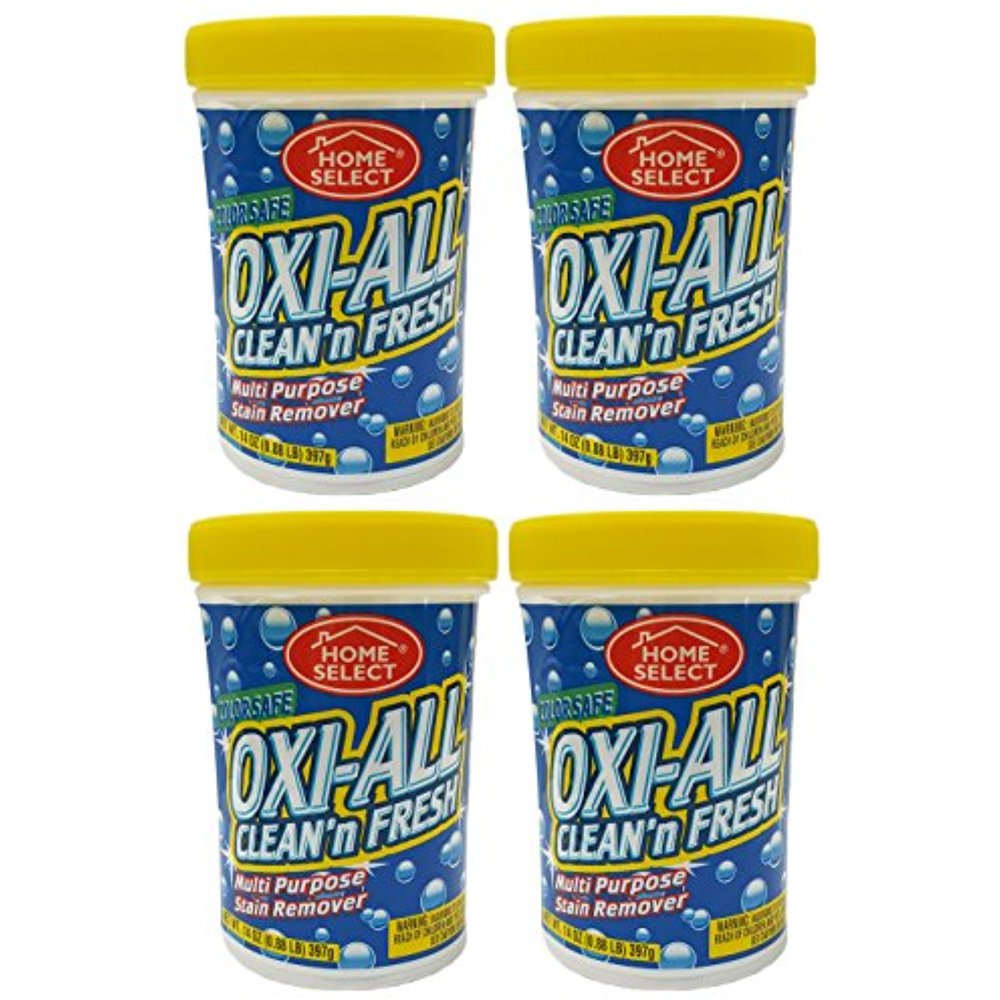 Set of 4 Home Select 14OZ OxiAll Clean'n Fresh Multi Purpose Stain Remover! Color Safe