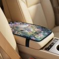 thumbnail image 4 of Xixirimido Breathable Car Seat Cover Set of 5 PU Leather Front Seats with Seat Belt & Console Covers Universal Fit Automotive Accessories, White Horse Forest Floral, 4 of 8