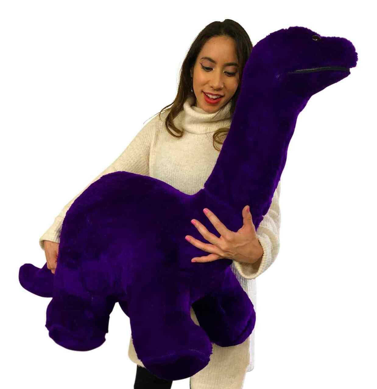 purple dinosaur stuffed animal