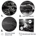 thumbnail image 3 of Designart "Monochromatic Coastal Serenity" Coastal Coral Under Water Floater Framed Canvas Wall Art, 3 of 5