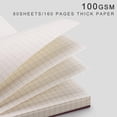 thumbnail image 3 of shiyou-Graph Paper Spiral Notebook 7.48" x 10.15" - 2 Pack 320 Pages 100gsm Thick Grid Paper, B5 Graph Paper Notebook, Plastic Hardcover Journals for Writing Engineering Graphing Work School Supplies, 3 of 4