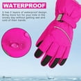 thumbnail image 4 of Binhe Kids Warm Gloves Winter Snow Water Proof Gloves for Ourdoor Sports toddler Bulky Ski Gloves for Boys Girls with Ultra Thickened for Boys Girls Winter Waterproof Insulated﻿ for Solid Color, 4 of 7