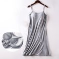 thumbnail image 4 of Sngxgn Womens Lingerie for Women Lounge Nightwear Sleepwear Full Slip Lingerie Cotton Nightgowns(Grey,L), 4 of 4