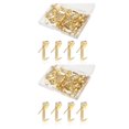 thumbnail image 1 of Transemion 100x Non-deformable Picture Hooks Smooth Line And No Burr Durability Exquisite Craft Picture Hanging Gold 2Set, 1 of 6