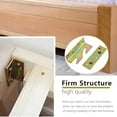 thumbnail image 5 of 4 Sets Heavy Duty Bed Rail Brackets Non-Mortise Bed Frame Hardware Bed Rail Fittings Wooden Furniture Hinge Fixing Connectors, 5 of 8