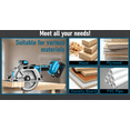 DGB 21V Cordless Circular Saw, Brushless Power Saw for Construction ...