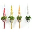 thumbnail image 3 of Plant Hangers Color Flower Pot Hand-woven Net Bag Hanging Holder Home Decor, 3 of 10