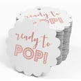 thumbnail image 4 of Inkdotpot Real Rose Gold Foil Ready To Pop Baby Shower Tags Favor Hang Paper Tags 50 Pieces, 4 of 6