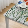 thumbnail image 4 of HAOXIT Tablecloth, Watercolor Poppy Flowers Table Cover for Party Picnic Dinner Decor 40*40, 4 of 7