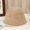 Khaki, variant on New Autumn And Winter Two -Color Imitation Mink Hair Bucket Hat Female Simple And Elegant Face Faces, Small Senior Fisherman Hat