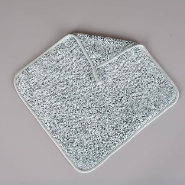 La toalla de fibra de carbón de bambú se puede colgar, toalla de manos antibacteriana, toalla cuadrada pequeña de color sólido para el hogar y la cocina