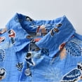 thumbnail image 6 of Hihipz Little Boy's Polo Shirt Summer Floral Print Shirts Hawaii Beach Stylish Tops,Sizes 5-6, 6 of 7