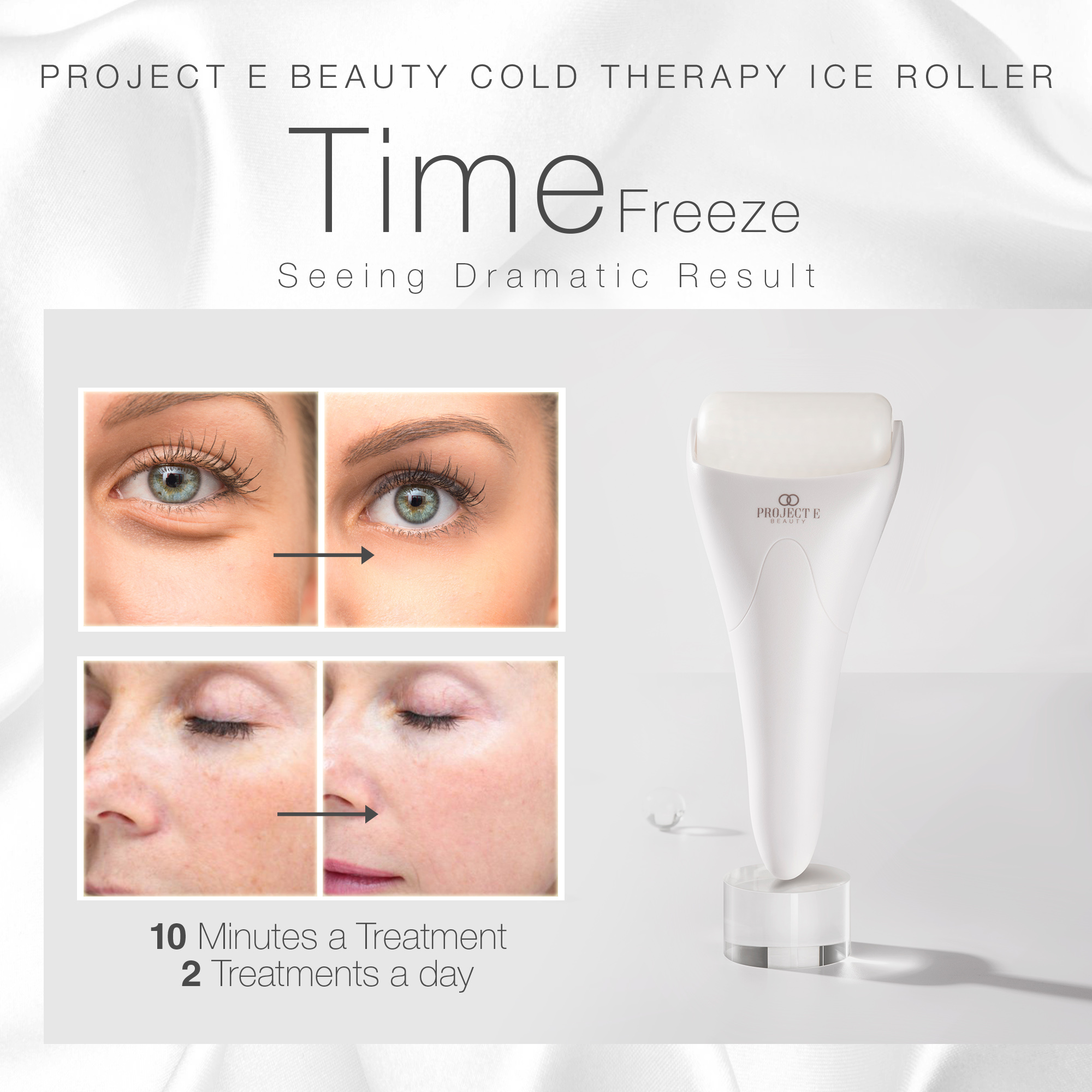 Project E Beauty The Ice Roller | Cryotherapy Treatment | Puffiness & Under Eye Bags | Dark Circles - image 5 of 9