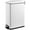 Matt White, variant on Innovaze 11.9 Gallon Trash Can, Stainless Steel Step on Slim Kitchen Garbage Can, Silver