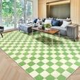 thumbnail image 2 of Dwelke Plaid Area Rug Checkered Rug Washable Rugs For Living Room Carpet Green,5x8ft, 2 of 6