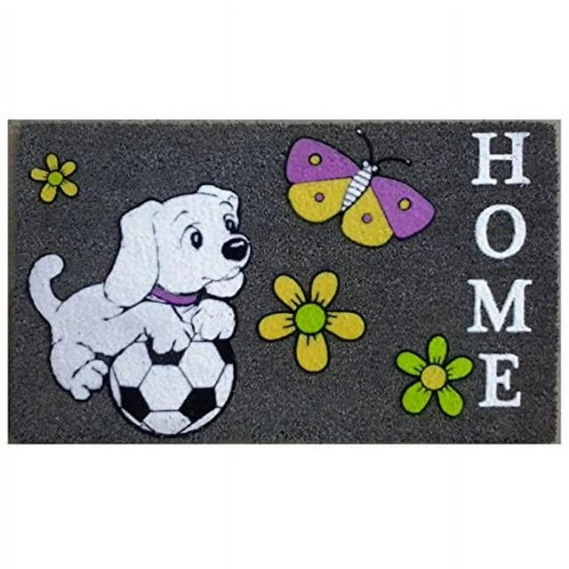 Imports Decor 542PVCF Tapis de Porte pour Chien de Soccer