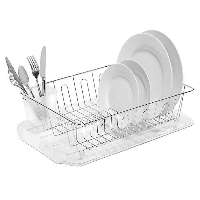 SALT Large Dish Drainer in Silver Walmart Inventory Checker BrickSeek