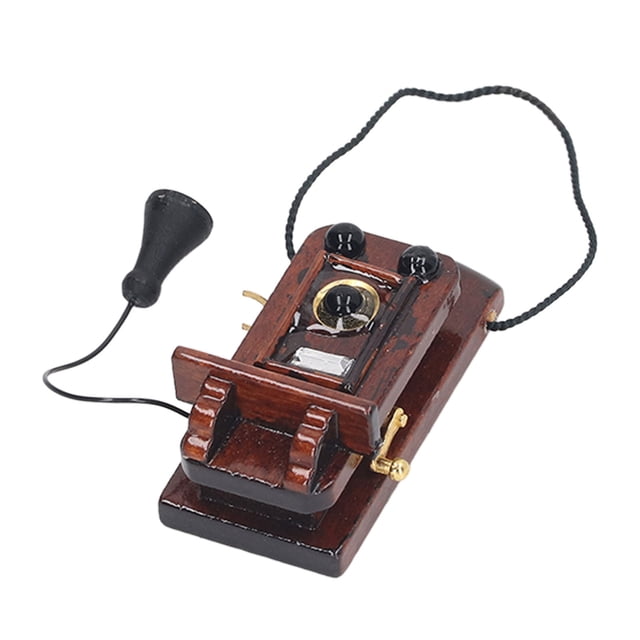 Teléfono De Pared En Miniatura, 1: 12, Adorno Para El Hogar, Casa De Muñecas, Teléfono De Pared Para Dormitorio