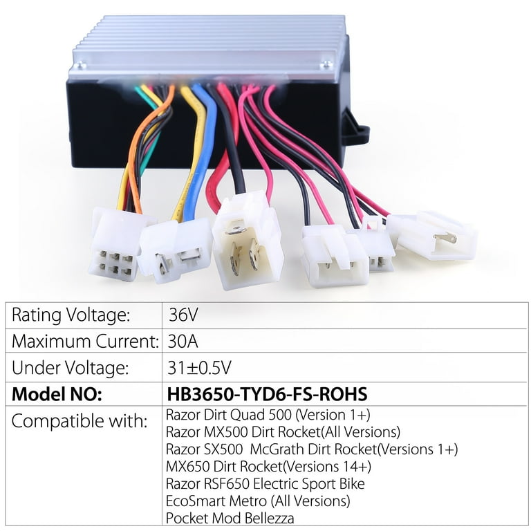 Razor mx650 store speed controller