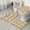 Beige Sunflower Small, variant on Beige Leopard Sunflower Pattern Bathroom Rugs Sets 3 Piece,Toilet Cover Set,Absorbent Non Slip Bathroom Mats Sets with U-Shaped Contour Rug Toilet Rug Set