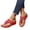 Red, variant on Women Wedge Orthopedic Flip Flops Boho Bling Rhinestone Slide Sandals Comfortable Slip On Thong Slippers Summer Casual Walking Beach
