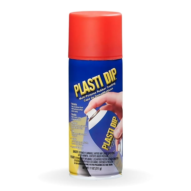 Pintura en aerosol, plástico, rojo, 325 ml, revestimiento de goma en aerosol