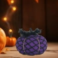 thumbnail image 5 of BGZLEU Fabric Decorative Soft Wool Pumpkin Exquisite Polyester Pumpkins Thanksgiving Halloween Party Decoration, Halloween Thanksgiving Party Fabric Pumpkin Decoration (Purple), 5 of 6