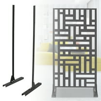 ToppiJoy 6.2ft Outdoor Privacy Screen Panels Stand, Metal Privacy Screen Decorative Patio Fence for Outdoor Indoor Decor