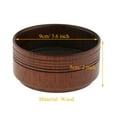 thumbnail image 4 of lionlar 9cm Bois Foncé Hommes Humide Rasage Tasse Tasse Bol Outil pour Brosse à Raser de Haute Qualité, 4 of 9