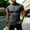 Dark Gray, variant on LEKWK Quarter Zip Shirt for Men Short Sleeve Stand Collar Golf Top Ribbed Knit Lightweight Breathable Muscle Fit Activewear for Gym Workout Dark Gray M