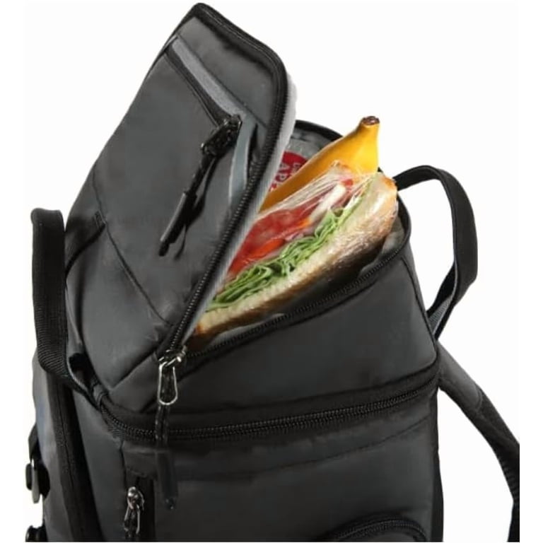 Backpack Cooler, 26 Cans Titan, Leak Proof Black with Insulated