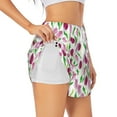 thumbnail image 5 of Rocae Tulips Flowers for Women's Athletic Shorts Quick Dry Workout Hiking Shorts With Pockets for Running, Yoga, Gym, Sports Small, 5 of 9
