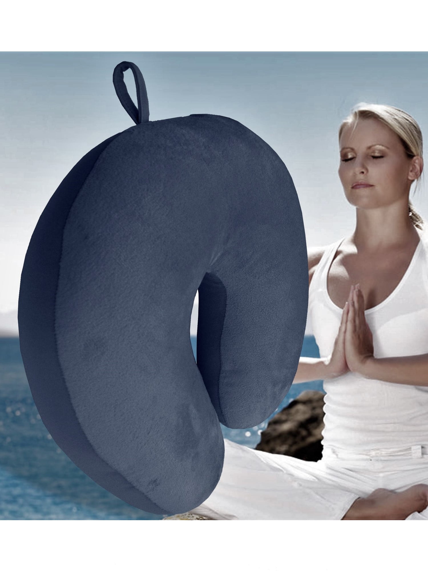 Bookishbunny Ultralight Micro Beads U Shaped Neck Pillow Travel Head