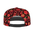 thumbnail image 4 of Daiia Tomatoes And Chili print Flat Bill Hats Flat Brim Trucker Cap Baseball Cap Adjustable Classic Low Profile Hat Unconstructed Plain Cap, 4 of 9